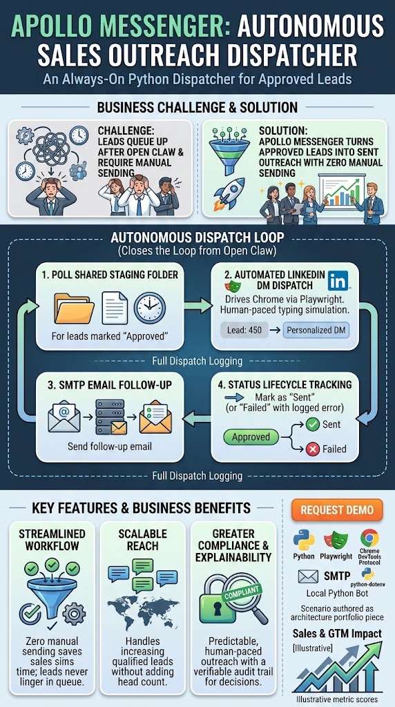 Apollo Messenger: Autonomous Sales Outreach Dispatcher