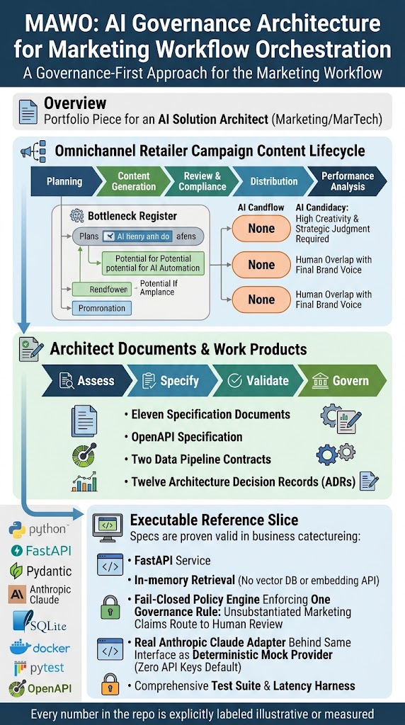 MAWO: AI Governance Architecture for Marketing Workflow Orchestration